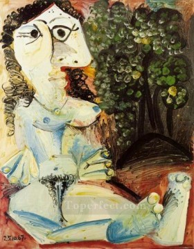 Mujer desnuda en un paisaje cubista de 1967 Pablo Picasso Pinturas al óleo